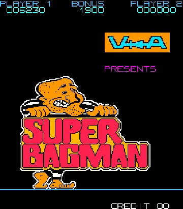 Super Bagman (Stern) screen shot title